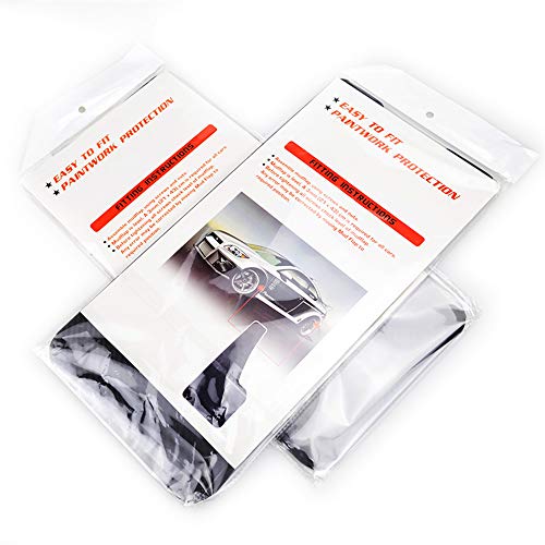 Front Rear 4pcs Set Universal Mud Flaps Splash Guards Mudguards Carbon Fiber effect Mudflaps Car Auto Van SUV Pickup Accessories