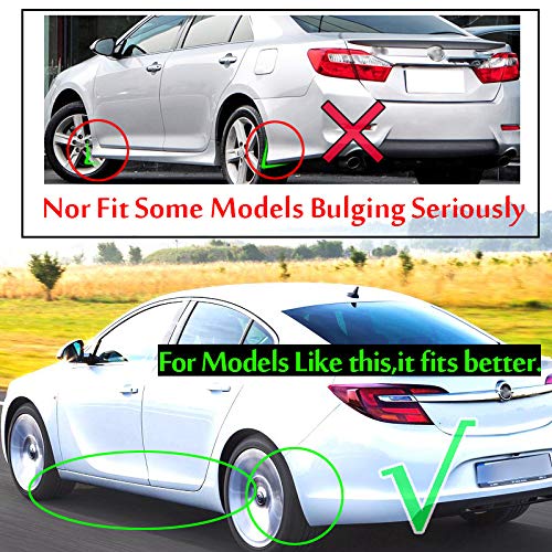 XUKEY EVA 4Pcs Universal Car Auto Van Mud Flaps Mudflaps Wheel Fender Flares Sludge Mire Splash Guards Cover Front and Rear