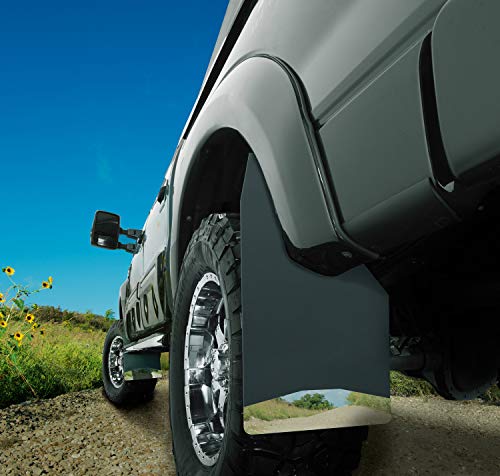 Husky Liners Universal Mud Flaps | Mud Flaps 14" Wide - Stainless Steel Weight - Black | 17151