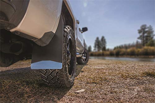 Husky Liners Universal Mud Flaps | Mud Flaps 14" Wide - Stainless Steel Weight - Black | 17151