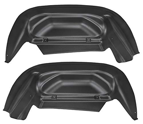 Husky Liners - Rear Mud Guards | 2014 - 2018 Chevrolet Silverado 1500, 2015 - 2019 Silverado 2500/3500, 2019 Silverado 1500 LD w/ Single Rear Wheels, Rear Set - Black, 2 Pc. | 79011