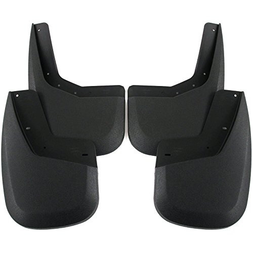 Red Hound Auto Heavy Duty Mud Flaps Compatible with GMC Sierra 1500 (2007-2013) & 2500 3500 (2007-2014) Splash Guards Front & Rear Molded Full 4pc Set (2007 Includes New Body Style Only)