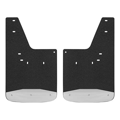 LUVERNE 250930 Front 12-Inch x 20-Inch Textured Rubber Mud Guards, Select Dodge, Ram 1500, 2500, 3500 , Black
