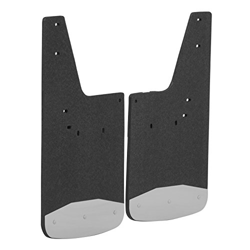 LUVERNE 250930 Front 12-Inch x 20-Inch Textured Rubber Mud Guards, Select Dodge, Ram 1500, 2500, 3500 , Black