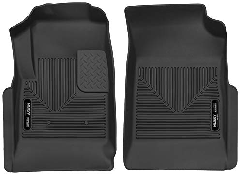 Husky Liners X-act Contour Series | Front Floor Liners - Black | 53121 | Fits 2015-2022 Chevrolet Colorado/GMC Canyon Crew/Extended Cab 2 Pcs