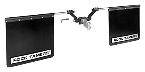 Rock Tamers Mudflap System 00110 2.5" Hub with Matte Black Stainless Steel Trim Plates