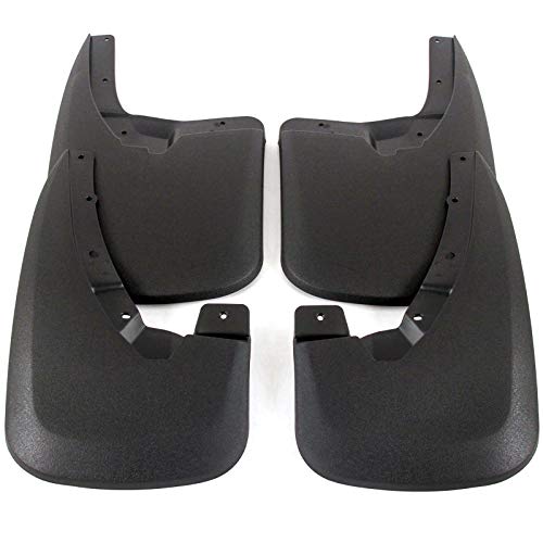 Red Hound Auto Premium Mud Flaps Splash Guards Compatible with Dodge Ram (1500 2009-2018, 1500 Classic 2019, 2500 3500 2010-2018) Molded Front & Rear 4 Piece Set (for Trucks Without Fender Flares)
