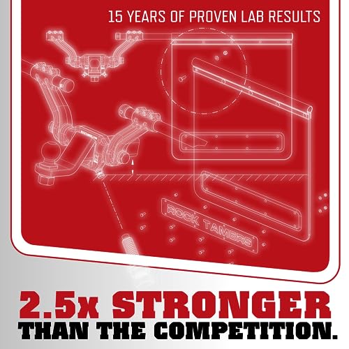 Rock Tamers Mudflap System 00110 2.5" Hub with Matte Black Stainless Steel Trim Plates