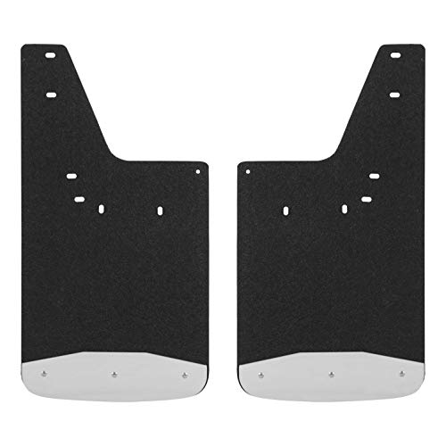 LUVERNE 250932 Front 12-Inch x 23-Inch Textured Rubber Mud Guards, Select Dodge, Ram 1500, 2500, 3500, 4500, 5500 , Black