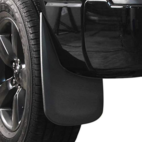 Red Hound Auto Premium Mud Flaps Splash Guards Compatible with Dodge Ram (1500 2009-2018, 1500 Classic 2019, 2500 3500 2010-2018) Molded Front & Rear 4 Piece Set (for Trucks Without Fender Flares)
