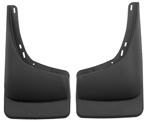 Husky Liners Mud Guards | Rear Mud Guards - Black | 57241 | Fits 2002-2006 Chevrolet Avalanche 1500/2500, 1999-2006 Chevrolet Silverado 1500 Fleetside/2500/Suburban w/o Fender Flares, and more 2 Pcs