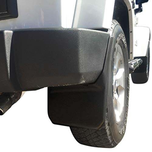 Red Hound Auto Premium Heavy Duty Molded 2007-2018 Compatible with Jeep Wrangler JK JKU Mud Flaps Guards Splash Flares Front Rear 4pc Set