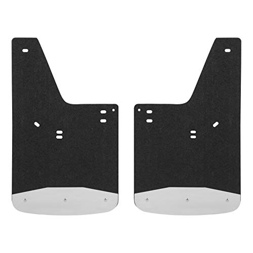 LUVERNE 251540 Front or Rear 12-Inch x 20-Inch Textured Rubber Mud Guards, Select Chevrolet Colorado ZR2 , Black