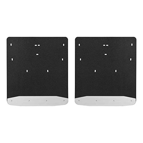LUVERNE 251124 Rear Dually 20-Inch x 23-Inch Textured Rubber Mud Guards, Select Ford F-350, F-450 Super Duty , Black