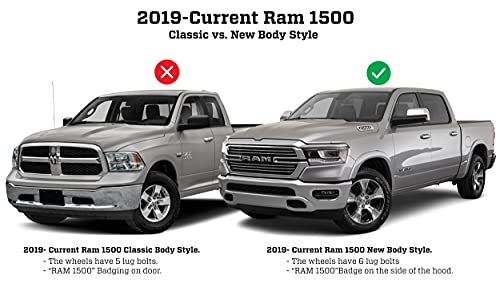 Husky Liners - Front & Rear Mud Guards | 2019 - 2023 Ram 1500 w/Out OEM Fender Flares - Black, 4 Pc. | 58146