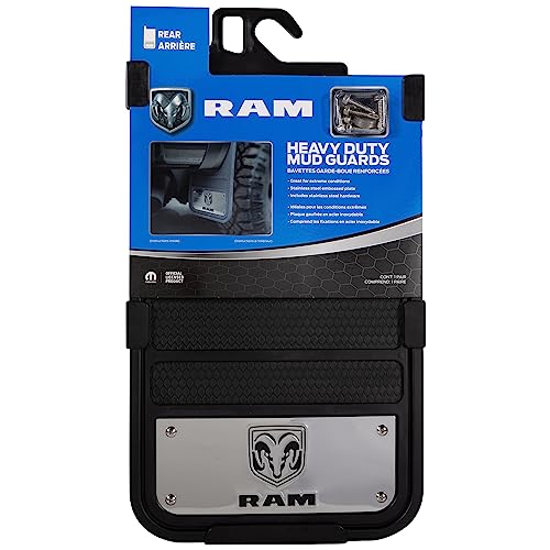 Plasticolor Ram Heavy Duty Rear 12 X 23 Mud Guards, 12" x 23" Rear Mud Guards (001836R01)