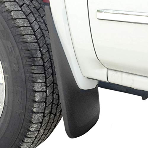 Red Hound Auto Heavy Duty Mud Flaps Compatible with GMC Sierra 1500 (2014-2018, 2019 Limited Model Only) & 2500 3500 (2015-2019) Splash Guards Front Molded 2pc Set