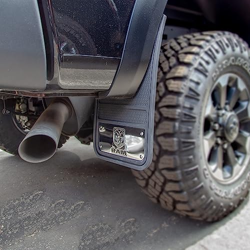 Plasticolor Ram Heavy Duty Rear 12 X 23 Mud Guards, 12" x 23" Rear Mud Guards (001836R01)