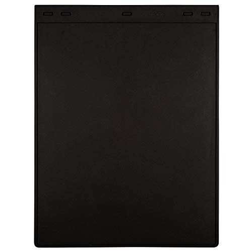 Plasticolor 000331R01 Plain Black Mud Guard - 24 inch - Set of 2