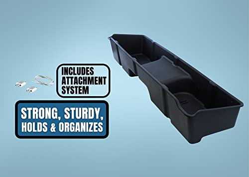 RHA Under Seat Storage 1999-2006 Extended Cab Fits Chevrolet Silverado/GMC Sierra 1500/2500/3500 Upgraded Rear Underseat Box Black Organizer System Fits Extended Cab Only