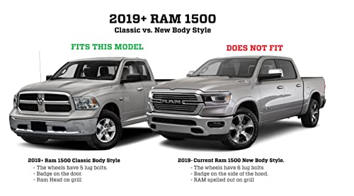 Husky Liners - Front & Rear Mud Guards | 2009 - 2023 Ram 1500/Ram 1500 Classic, 2010 - 2018 Ram 2500/3500 w/Single Rear Wheels & w/out OEM Fender Flares, Front & Rear Set - Black, 4 Pc | 58176