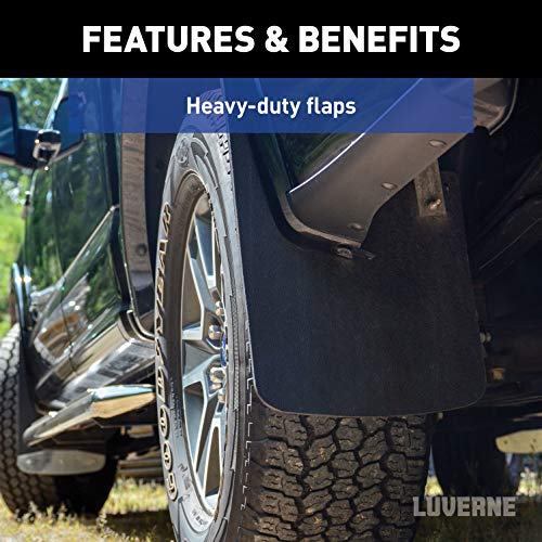 LUVERNE 251014 Universal Front or Rear 14-Inch x 23-Inch Textured Rubber Mud Guards