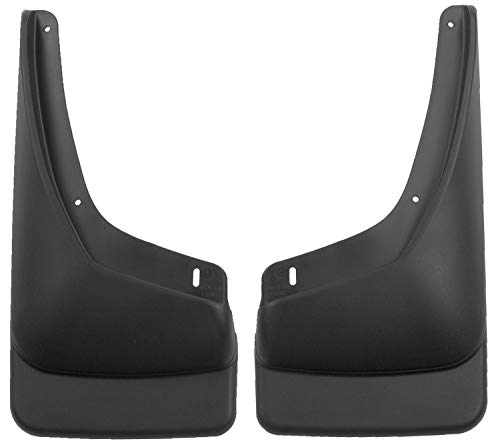 Husky Liners - Front Mud Guards | 2002 - 2006 Chevrolet Avalanche 1500/2500, 1999 - 2006 Chevrolet Silverado 1500 Fleetside/2500/Suburban w/o Fender Flares, and more, Front Set - Black, 2 Pc | 56251