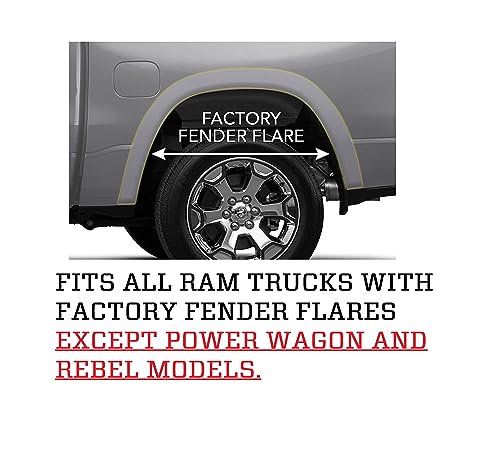 Husky Liners - Front Mud Guards | 2019 - 2023 Ram 2500/3500 w/ OEM Fender Flares (Excludes Power Wagon), Front Set - Black, 2 Pc. | 58051