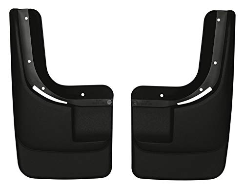 Husky Liners - Front Mud Guards | 2011 - 2016 Ford F250/F350 w/ Single Rear Wheels & OE Flares, Front Set - Black, 2 Pc | 56691