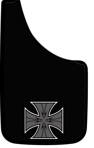 Plasticolor Iron Cross Easy Fit Mud Guard 9" - Set of 2