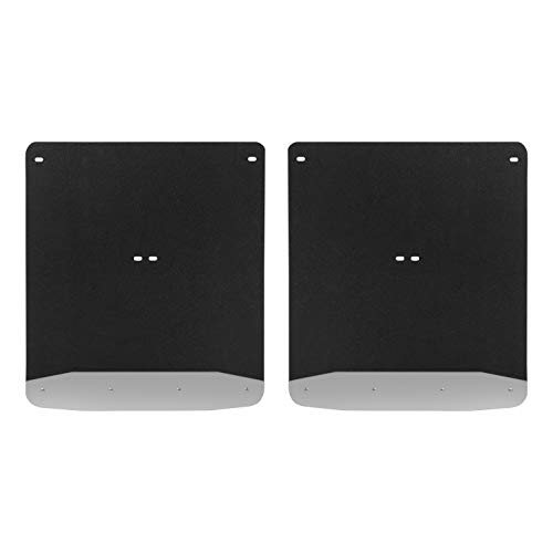 LUVERNE 250744 Rear Dually 20-Inch x 23-Inch Textured Rubber Mud Guards, Select Chevrolet Silverado, GMC Sierra 3500 HD , Black