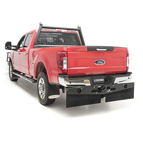 LUVERNE 255200 15-Inch Long Textured Rubber Tow Guard Hitch-Mounted Mud Flaps for 2, 2-1/2 or 3-Inch Ball Mount Shank