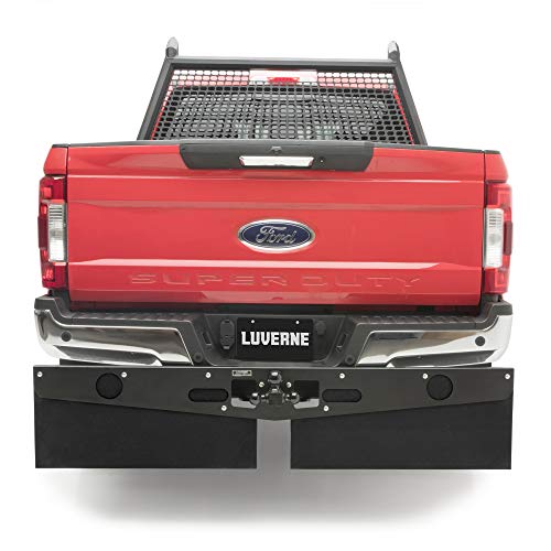 LUVERNE 255200 15-Inch Long Textured Rubber Tow Guard Hitch-Mounted Mud Flaps for 2, 2-1/2 or 3-Inch Ball Mount Shank