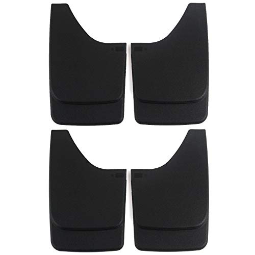 Red Hound Auto Premium Heavy Duty Molded Universal Mud Flaps Guards Splash Front and Rear Set 4pc