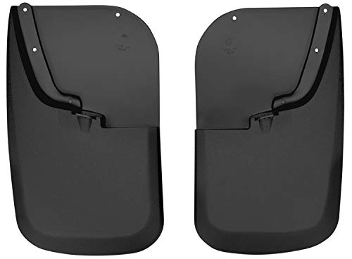 Husky Liners - Rear Mud Guards | 2011 - 2016 Ford F-250/F-350 w/ Single Rear Wheels & w/o OEM Fender Flares, Rear Set - Black, 2 Pc. | 57681