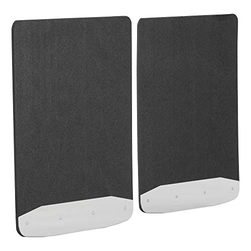 LUVERNE 252023 Universal 20-Inch x 23-Inch Textured Rubber Mud Guards with Stainless Steel Plates