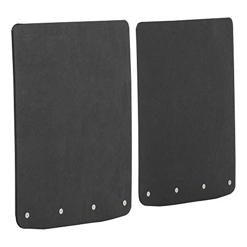 LUVERNE 252023 Universal 20-Inch x 23-Inch Textured Rubber Mud Guards with Stainless Steel Plates