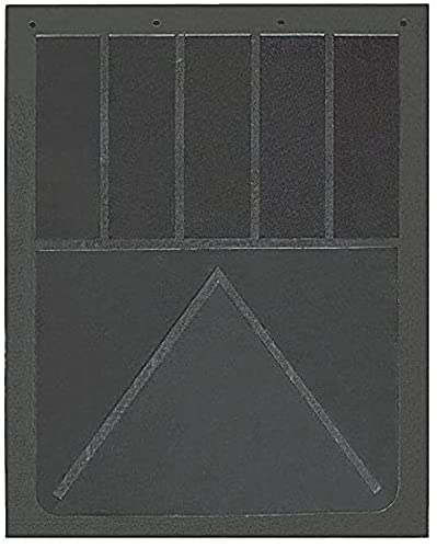 Buyers Solid Rubber Semi-Truck Mud Flaps - Pair, 24in.W x 24in.H, Black, Model Number B24SPP