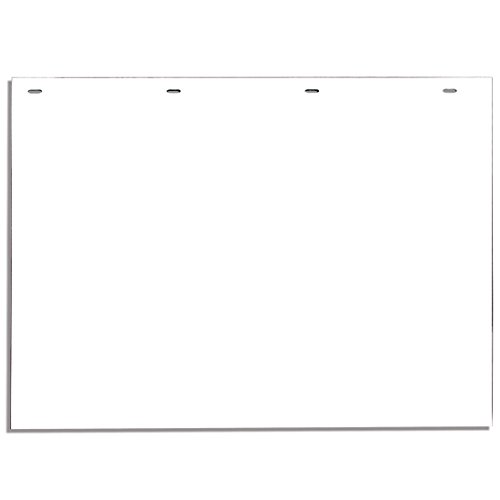 Buyers Products Polymer Semi-Truck Mud Flaps - Pair, 24in.W x 18in.L, White, Model Number RC18PPW