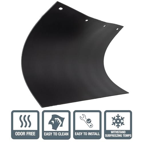 Buyers Products, 2 Pack, Super Durable Black Polymer Mudflaps, 24x36 Inch, RC36PPB