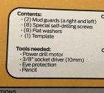 Gmc Heavy Duty Front 12 X 23 Mud Guards, 12" x 23" Front Mud Guards by Plasticolor (001841R01)