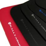 Rally Armor MF19-UR Black, Red Mud Flap with Logo 