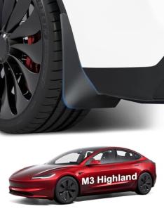 Zanch 4PCS Tesla Model 3 Mud Flaps 2025