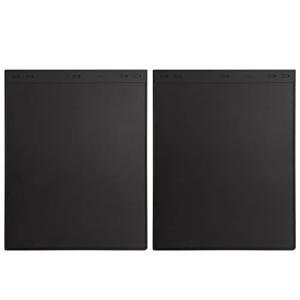 Plasticolor 001860R01 18 by 24 inch Plain Black Mud Guard Set of 2