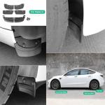 LUCKEASY 6pcs Mud Flaps for Tesla Model 3