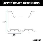 LUVERNE Front Textured Rubber Mud Flaps for Silverado
