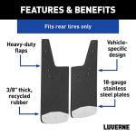 LUVERNE 12"x23" Rubber Mud Flaps for Silverado
