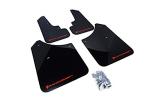 Rally Armor MF5-UR-BLK/RD Black, Red Mud Flap with Logo (2003-2008 Subaru Forester UR), 1 Pack