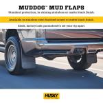 Husky Liners Universal MudDog Mud Flaps | Rubber Front Mud Flaps - 12" w/o Weight - Black | 55000