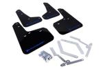 Rally Armor MF27-UR-BLK/BL Black, Blue Mud Flap with Logo (13+ Ford Focus ST), 1 Pack